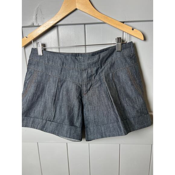 Forever Twenty One Women's Dark Blue Jean Shorts Size 28 - Picture 5 of 8